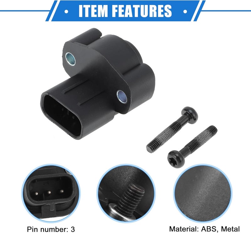 VekAuto Car Throttle Position Sensor Replacement Compatible for Jeep Wrangler 2.5L 4.0L 1991-1996 for Jeep Cherokee 4.0L 1991-2001 with Screws - Image 4